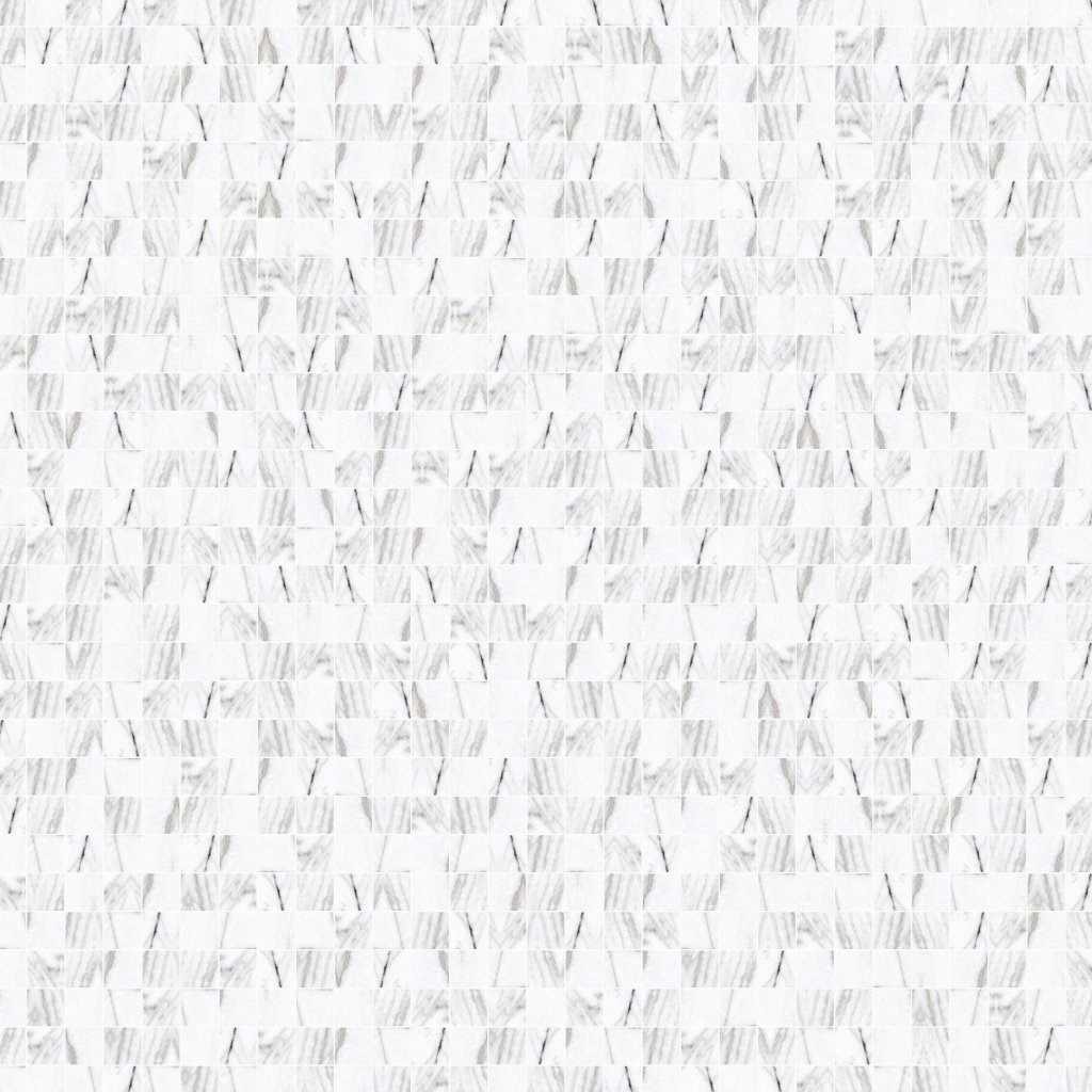 Qualis Ceramica Mystique 2X2 Mosaic-Polished Glamour White - White