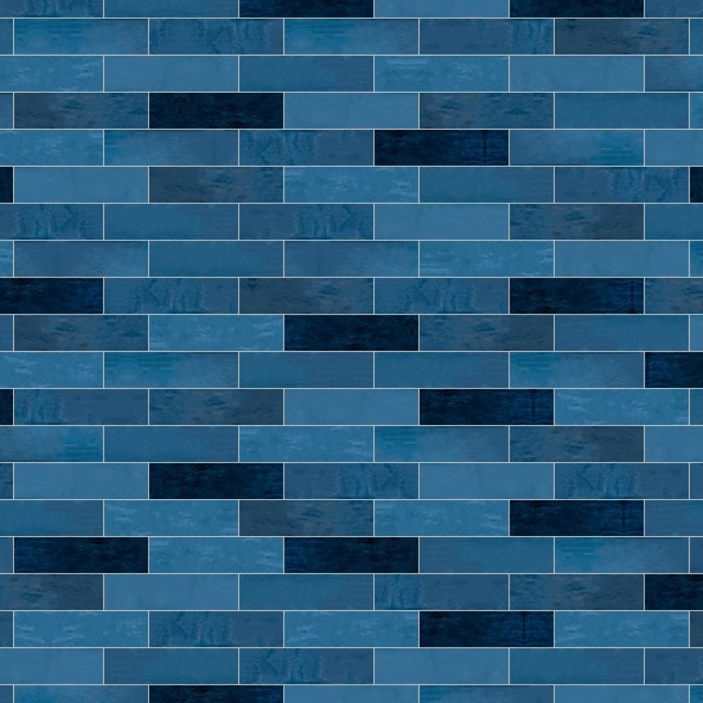 Qualis Ceramica Morocco 3x11 Blue Gloss