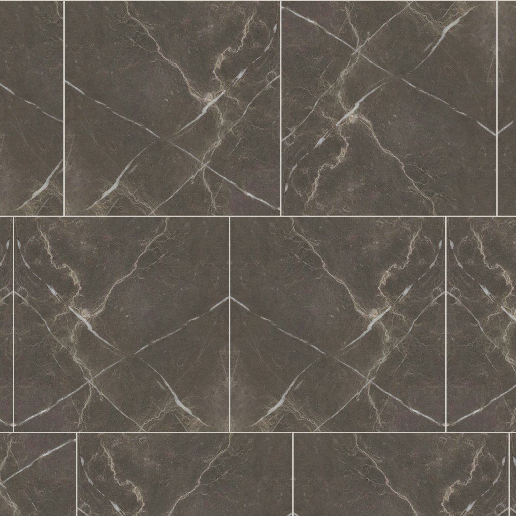 Qualis Ceramica Royal Stoneworks 24X24 Regal Brown Marble Polished