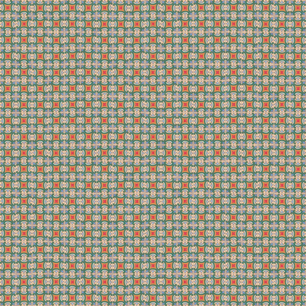 Marble Systems 145 Glazed Scroll Dot Ceramic Tile 3x3 - 145