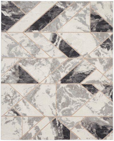 Nourison Home Nourison Elation ETN11 2' x 3' Ivory Grey Modern Indoor Rug - 7'10" x 9'10"