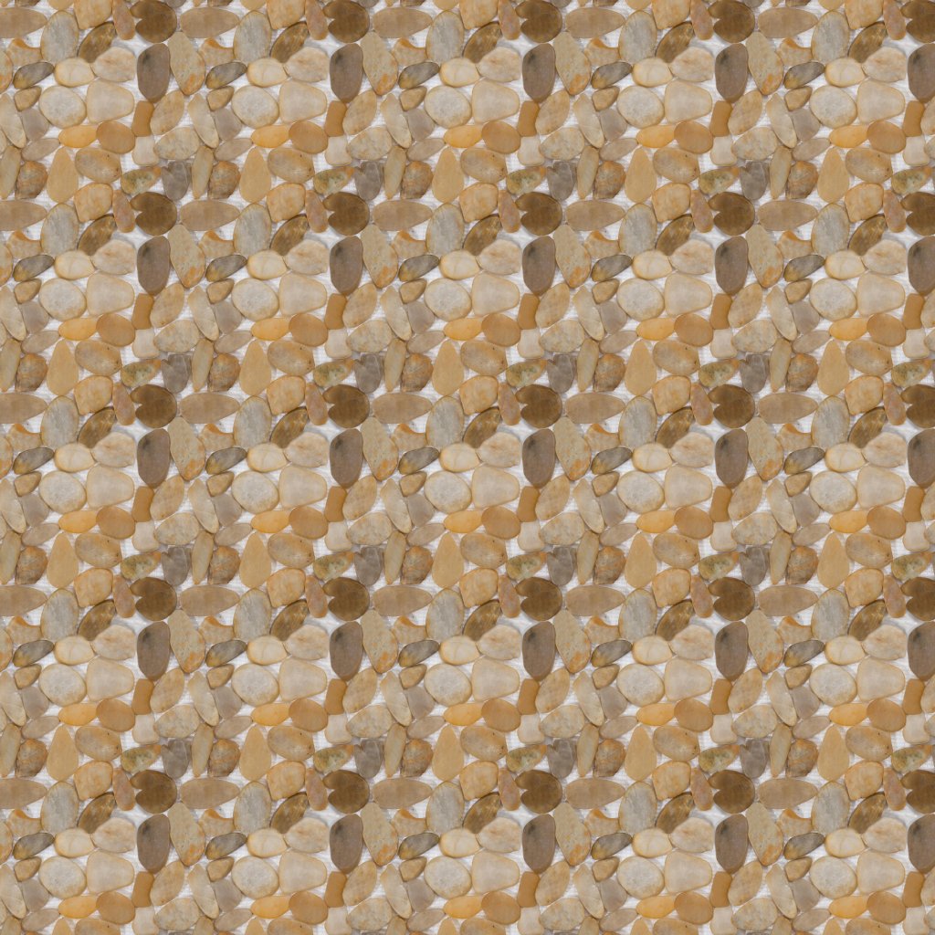 Qualis Ceramica Zen Pebbles 12X12 Flat Tonga Sunset