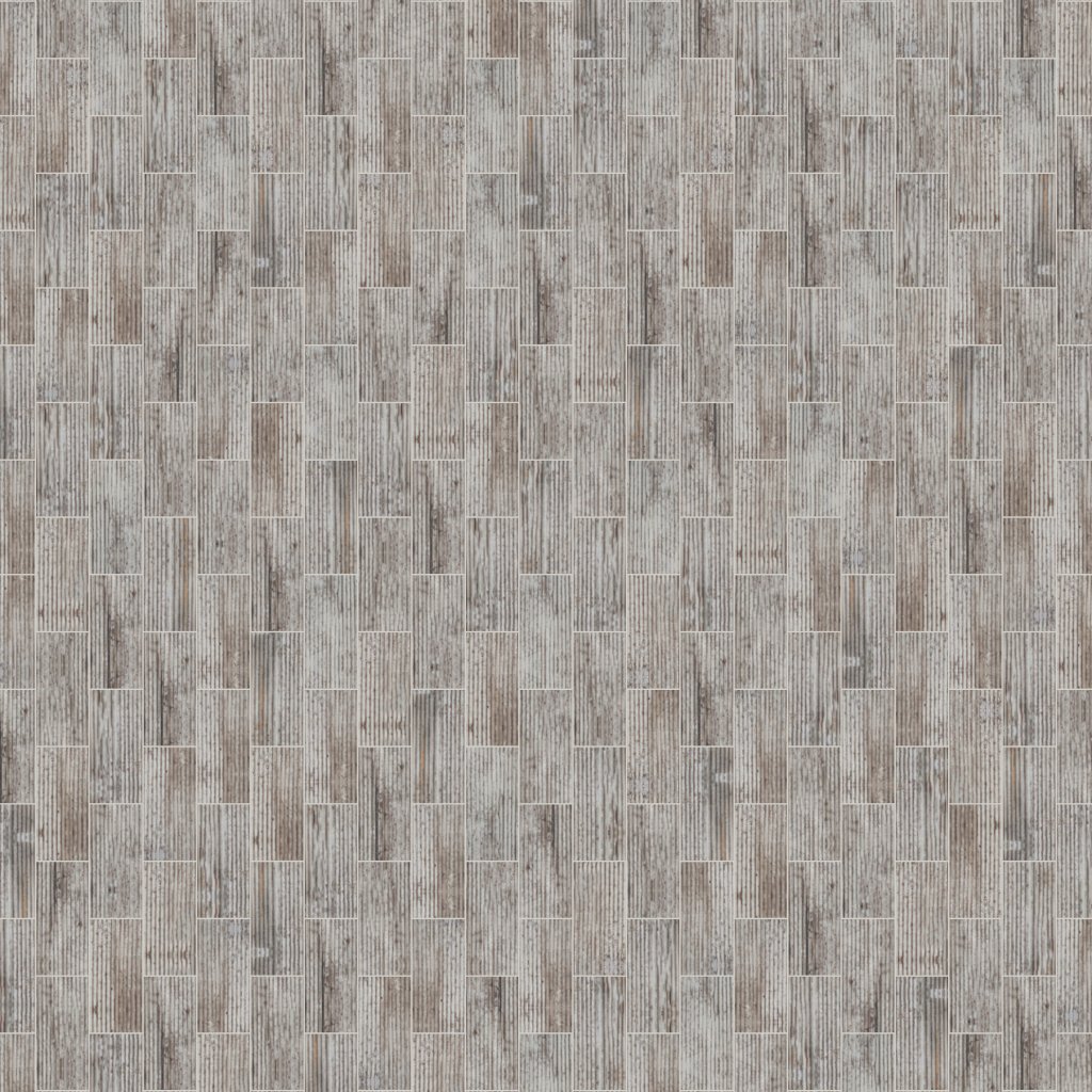 Qualis Ceramica Riviera Tileworks Chelsea 2.8"x6" Silver Industrial Linear Relief Pattern Glazed Ceramic Moisaic