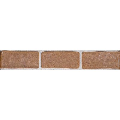 Marble Systems 24rb A Glazed Rustic Ceramic Border Tiles 2x4 - 24rb A - 2" x 4" x 3/8"