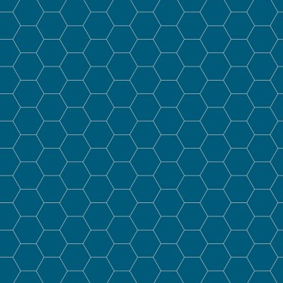Qualis Ceramica Ronda 5.5x6.3 Navy Blue Hexagon - 5.5" x 6.3"