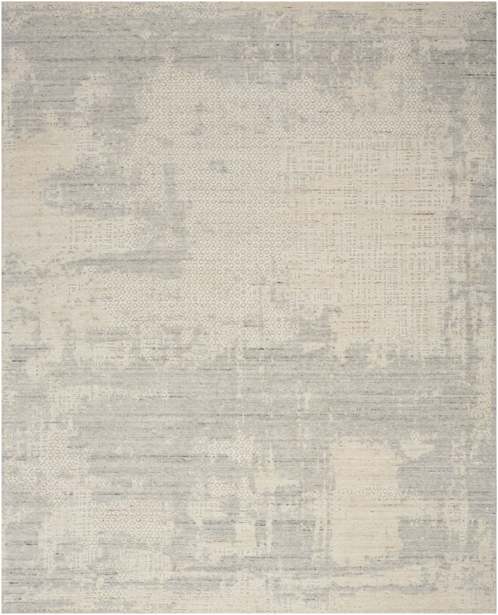 Nourison Home Nourison Harmony HAY04 8'6" x 11'6" Ivory Grey Modern Indoor Rug