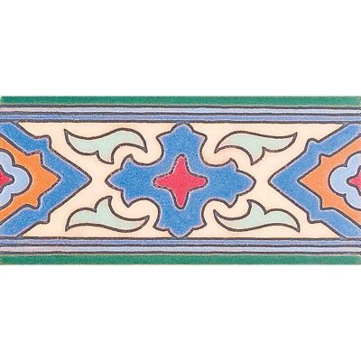 Marble Systems 380 A Glazed Ceramic Border Tiles 3x6 - 380 A - 3" x 6" x 3/8"