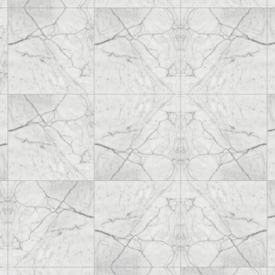 Marble Systems White Carrara Honed Marble Tile 18x18 - White Carrara - 18" x 18" x 3/8"