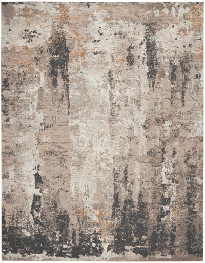 Nourison Home Nourison Ludlow LDW05 5'3" x 7'3" Cream Grey Modern Indoor Rug - 9' x 12'