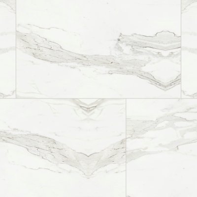 Qualis Ceramica Royal Stoneworks 48X48 Crown Calacatta Honed - Alternating 1/3