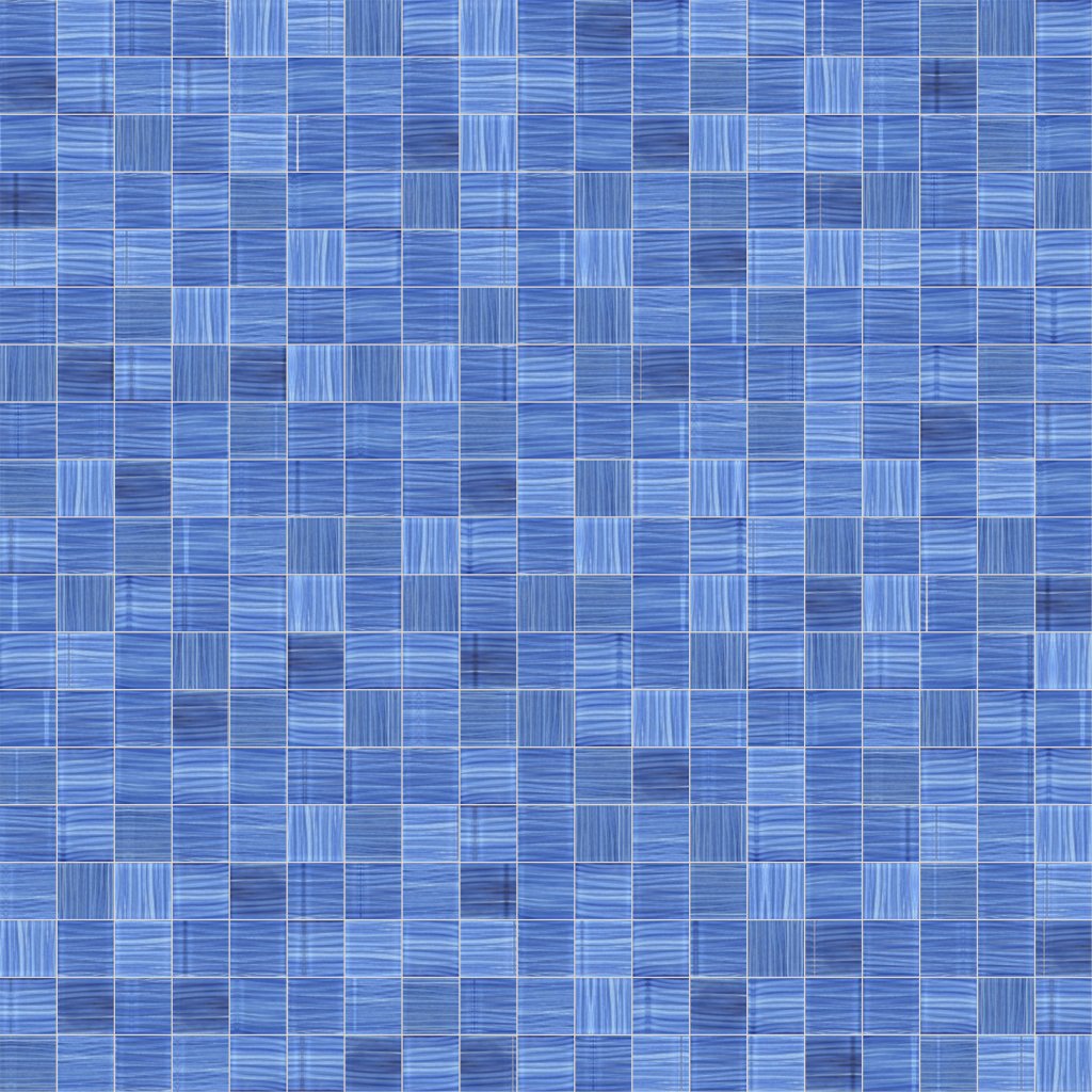 Qualis Ceramica Riviera Tileworks Chelsea 3"x3" Glass Pool Striped Cobalt Blue Mosaic