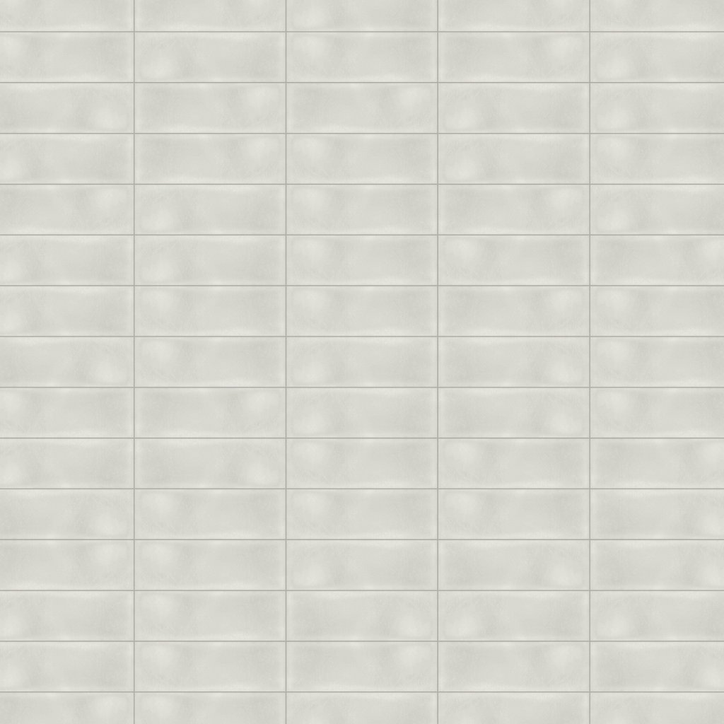 Marble Systems Army White Glazed Ceramic Accent Tiles 4x12 - Army White