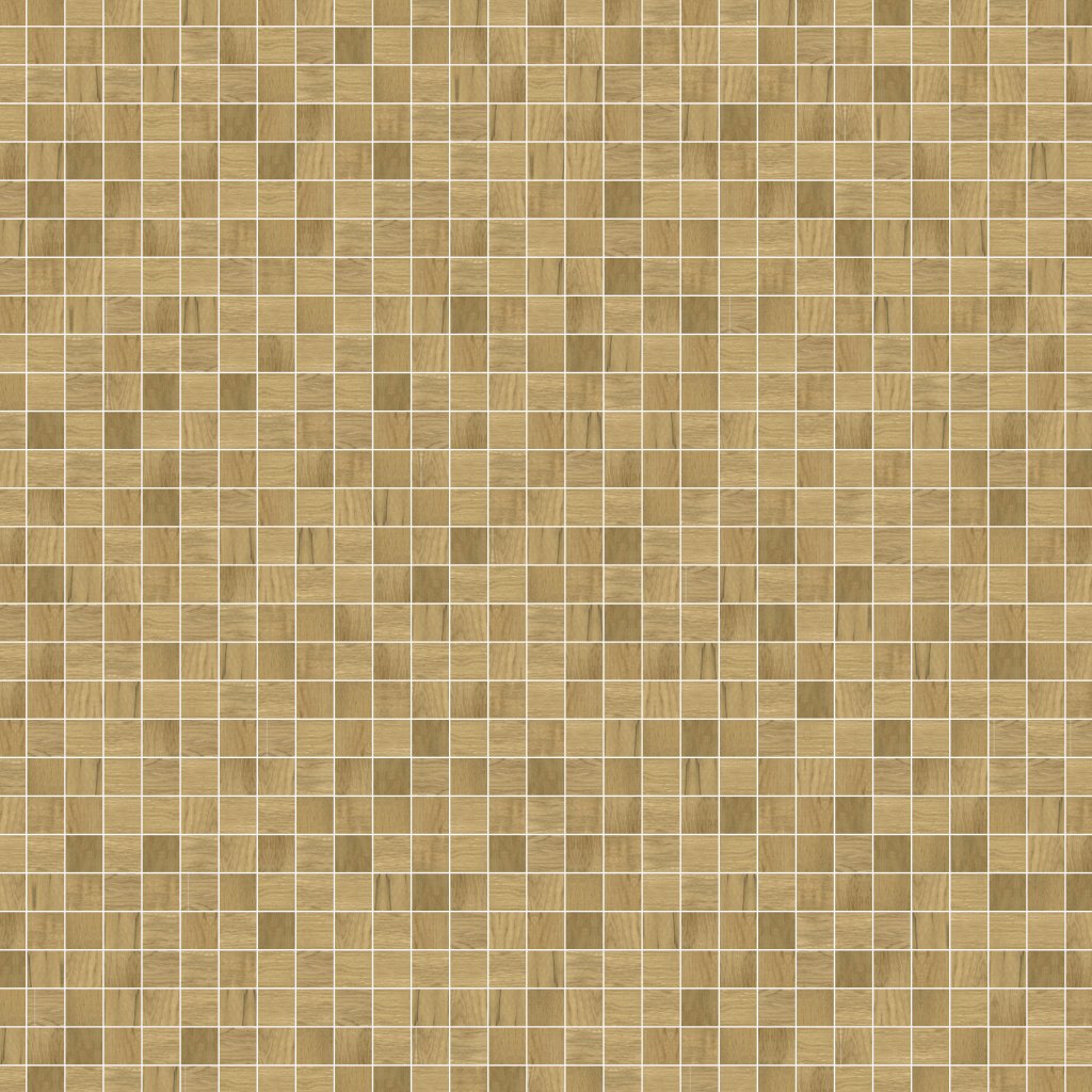 Qualis Ceramica Cabin Acadia Natural 2X2 Mosaic - Brown