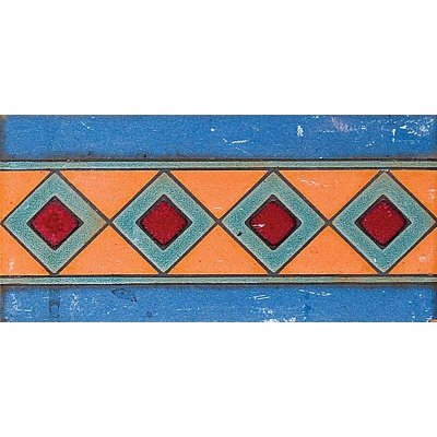 Marble Systems 111 B Glazed Diamond Ceramic Border Tiles 3x6 - 111 B - 3" x 6" x 3/8"