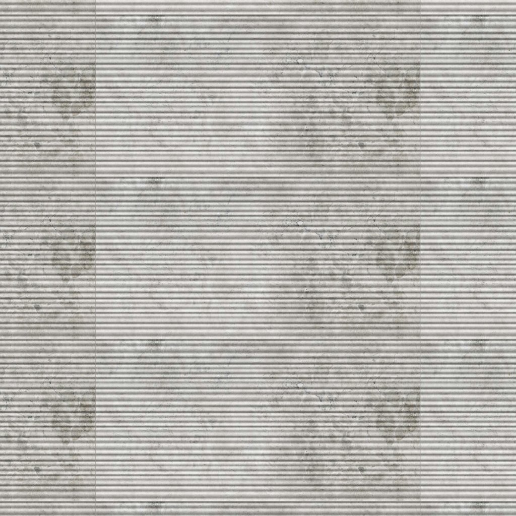 Marble Systems Silver Shadow Honed Thin Fluted Marble Accent Tiles 18x36 - Silver Shadow