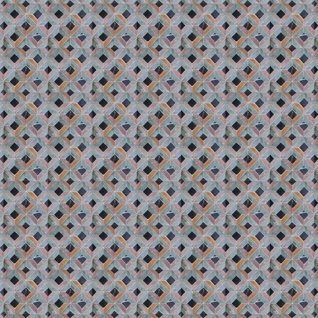 Marble Systems Visconte Honed Visconte Limestone Mosaic 8x8 - Visconte