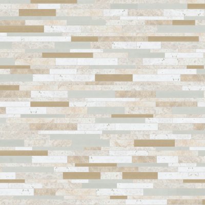 Qualis Ceramica Linear Bamboo Mosaic - 11,57" x 14,02"