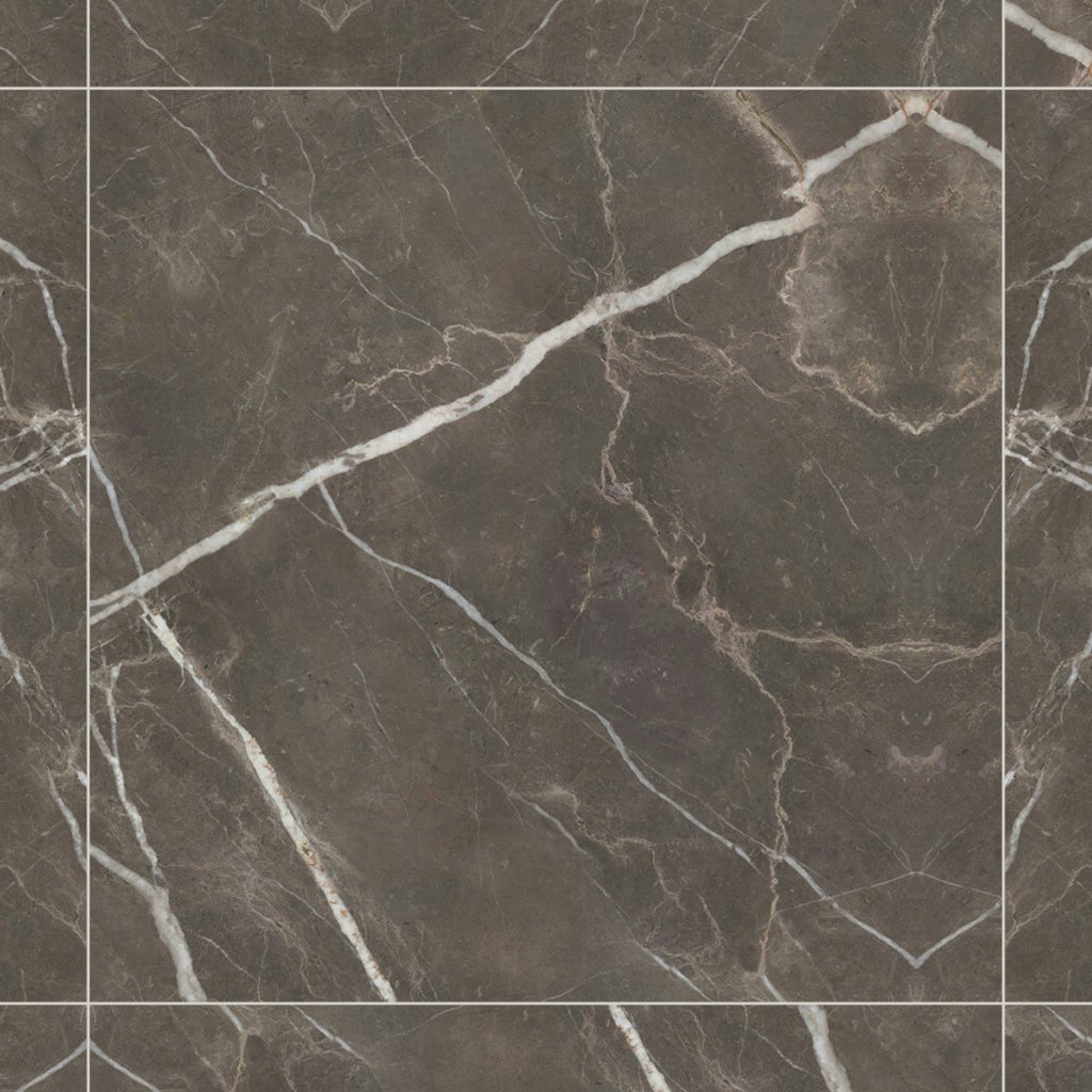 Qualis Ceramica Royal Stoneworks 48X48 Regal Brown Marble Honed