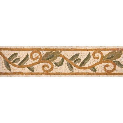 Marble Systems Plante Ou Fleur Honed Limestone Border Tiles 4x16 - Plante Ou Fleur - 4" x 16" x 1/2"