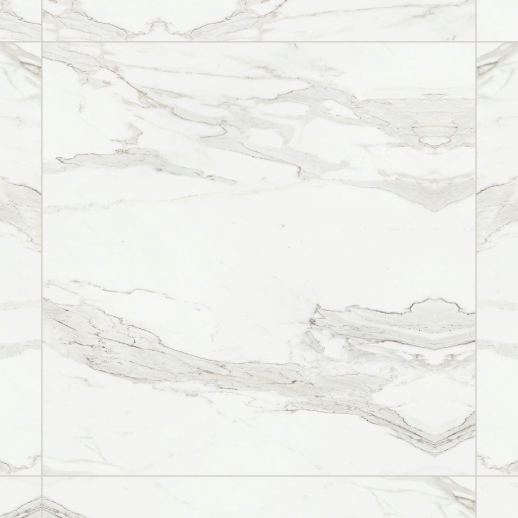 Qualis Ceramica Royal Stoneworks 48X48 Crown Calacatta Polished