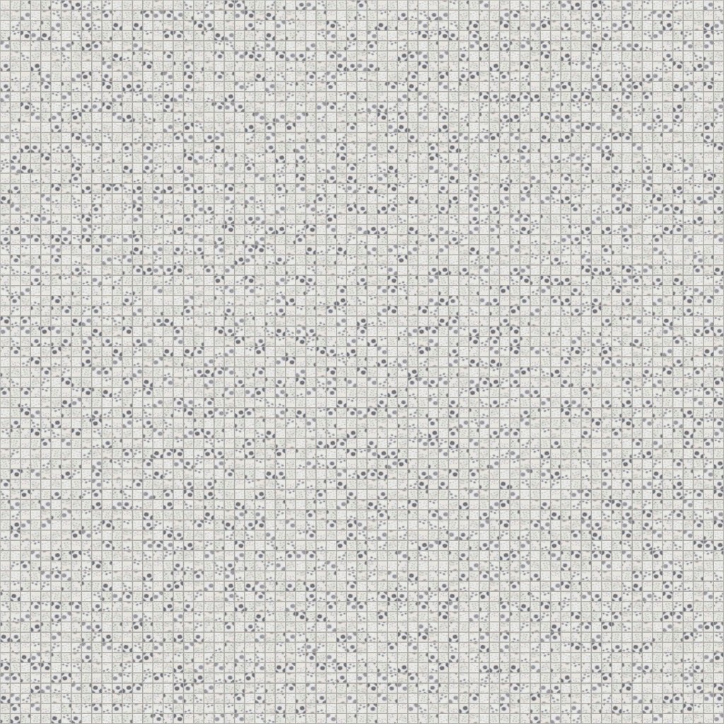 Marble Systems Polka Grau Glossy 5/8x5/8 Colore Look Ceramic Mosaic 12x12 - Polka Grau