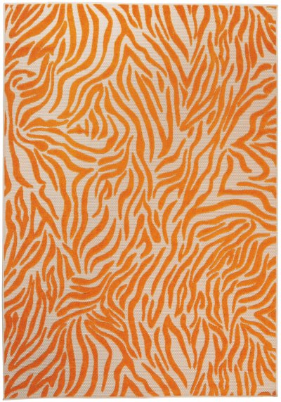Nourison Home Nourison Aloha ALH04 3'6" x 5'6" Orange Contemporary Rug - 3'6" x 5'6"