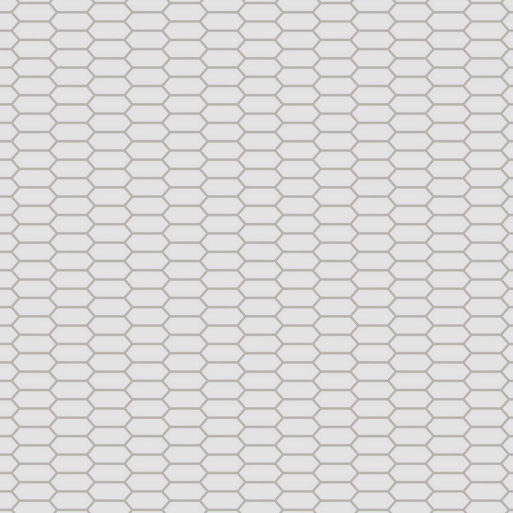 Qualis Ceramica Traditions Gallery Grey 2X5 Picket Glossy Mosaic - Grey