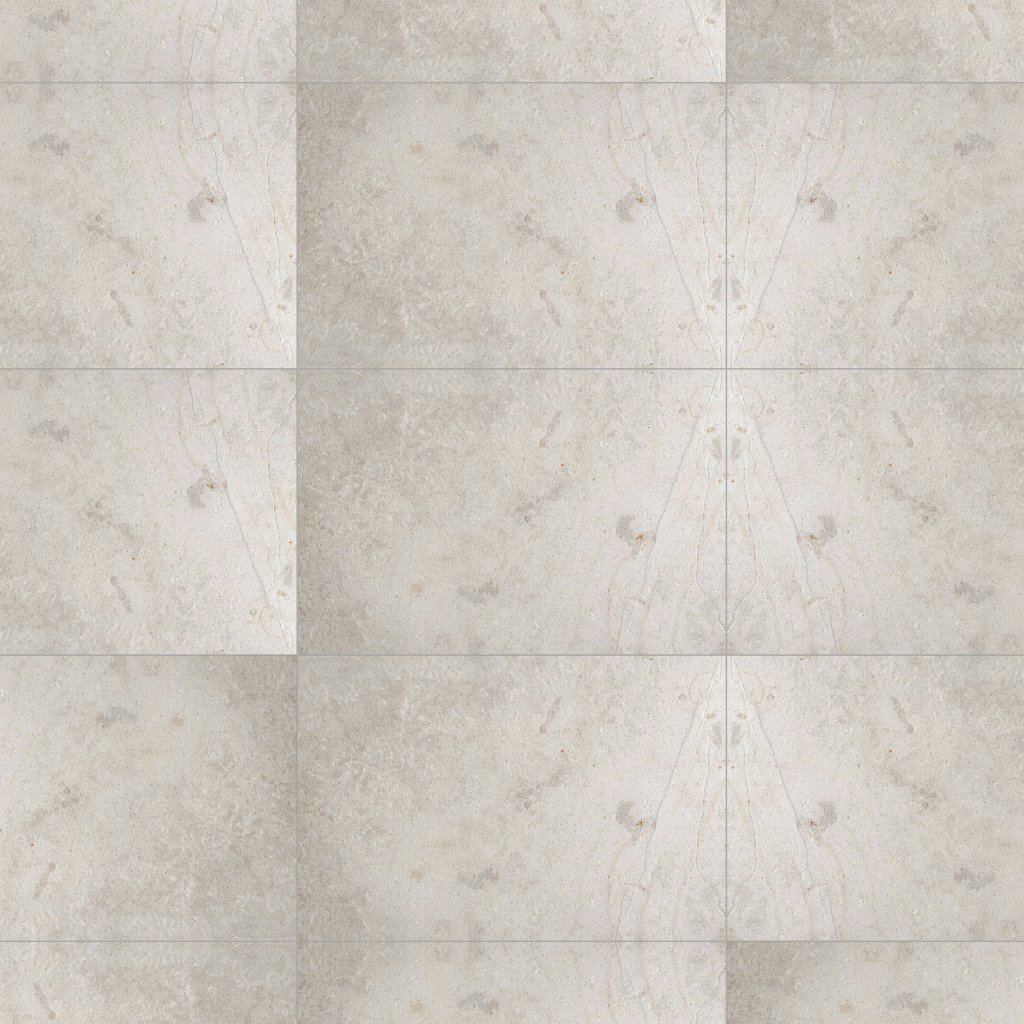 Marble Systems Beaumaniere Light Brushed Limestone Tile 16x24 - Beaumaniere Light