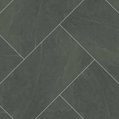 Qualis Ceramica Nord 24x48 Carbon - Herringbone