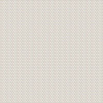 Marble Systems Snow White Tumbled Penny Round Marble Mosaic 11 1/4x11 3/4 - Snow White - 11 1/4" x 11 3/4" x 3/8"