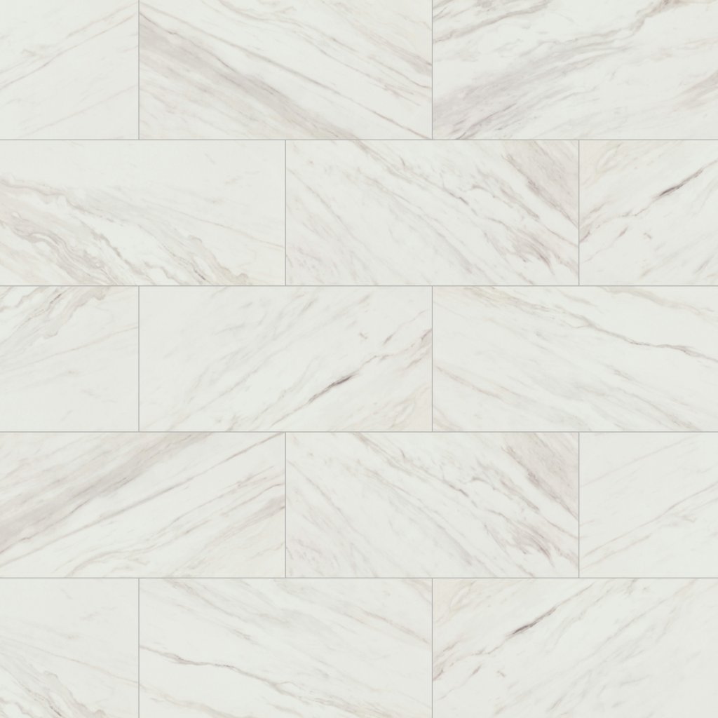 Daltile Artsy Editorial Volakas, Rectangle, 12X24, Matte - Editorial Volakas