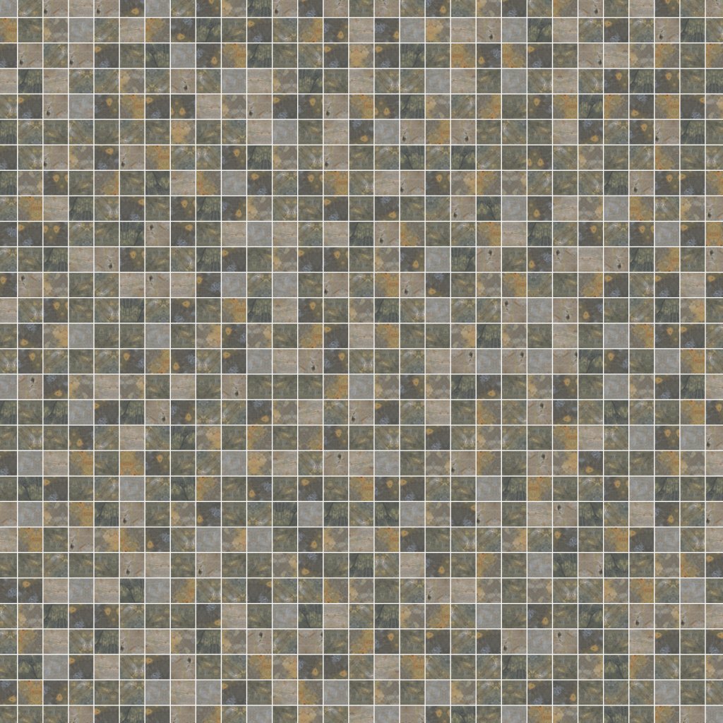 Qualis Ceramica Vermont Copper 2X2 Mosaic - Grey