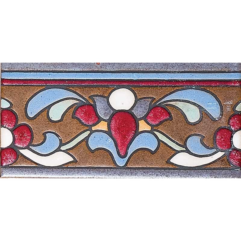 Marble Systems 1591 A Glazed Malibu Ceramic Border Tiles 3x6 - 1591 A