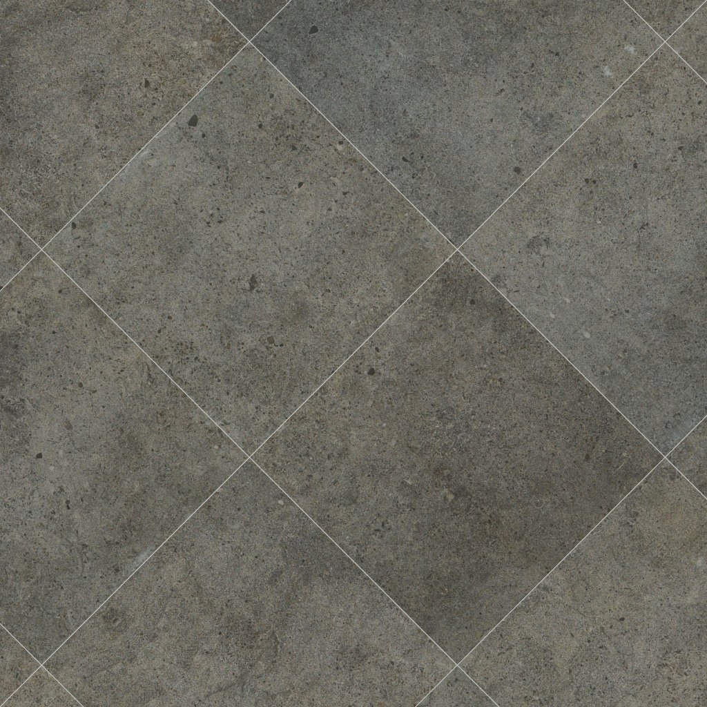 Daltile Industrial Park Charcoal Gray, Square, 24X24, Matte - Charcoal Gray