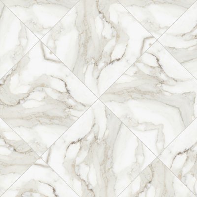 Qualis Ceramica Royal Stoneworks 24X24 Calacatta Royale Polished - Herringbone