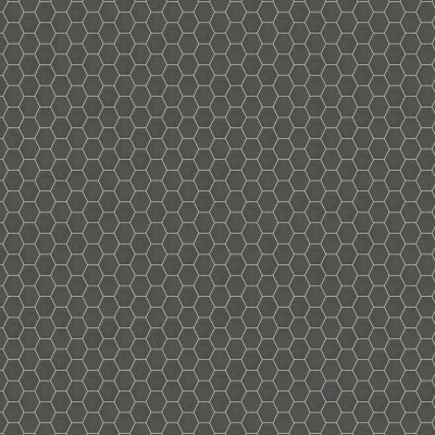 Qualis Ceramica Form 7" Hexagon Graphite - 7" x 8"