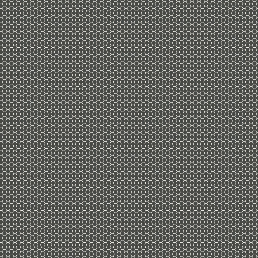 Qualis Ceramica Traditions Retro Black 1" Hexagon Matt Mosaic - Black