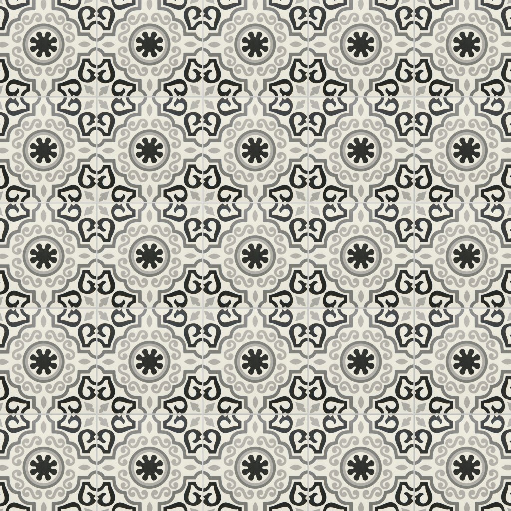 Daltile Memoir Crystal Black, Square, 12X12, Matte - Crystal Black