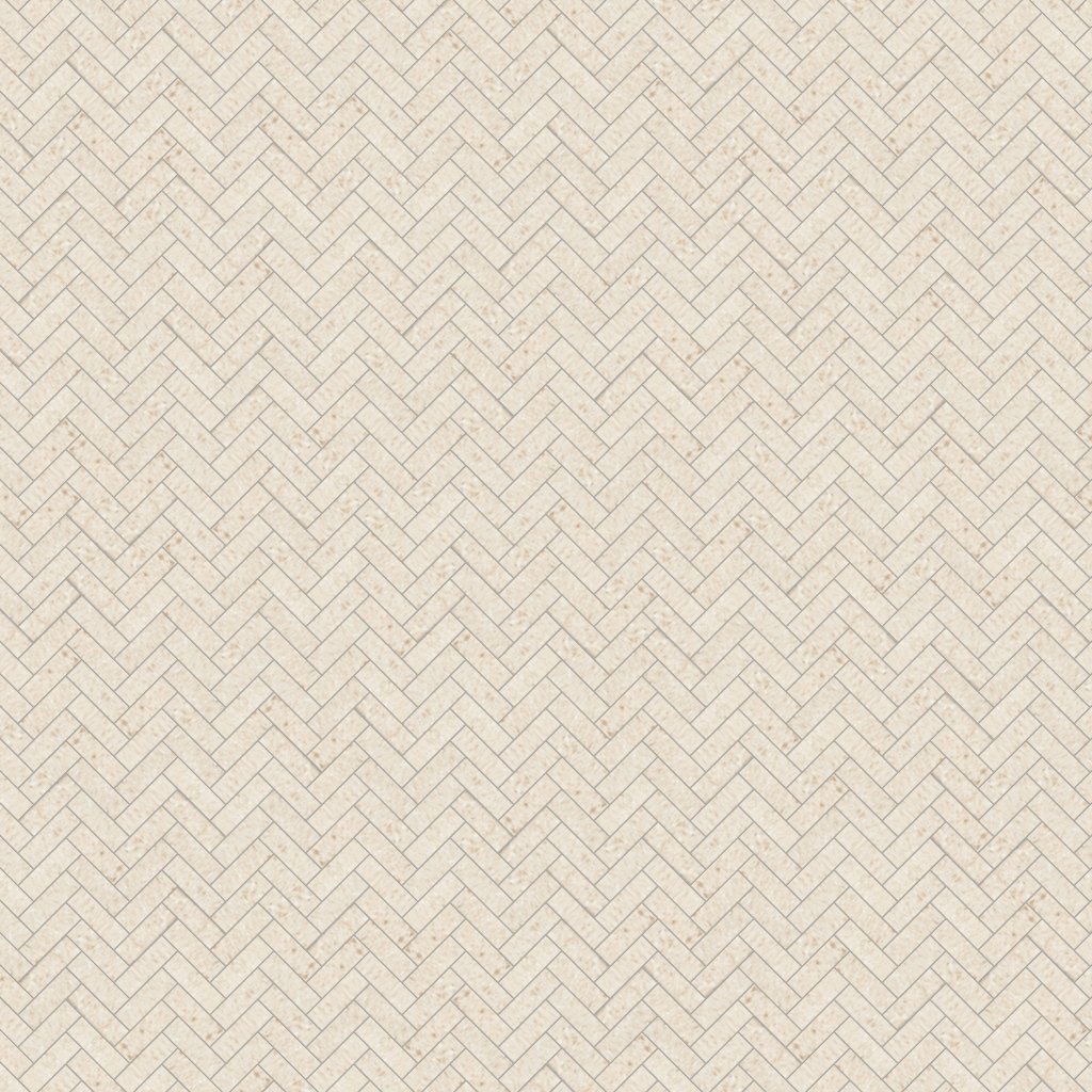 Marble Systems Desert Path Brushed Herringbone 5/8x3 Limestone Mosaic 10 7/16x12 13/16 - Desert Path