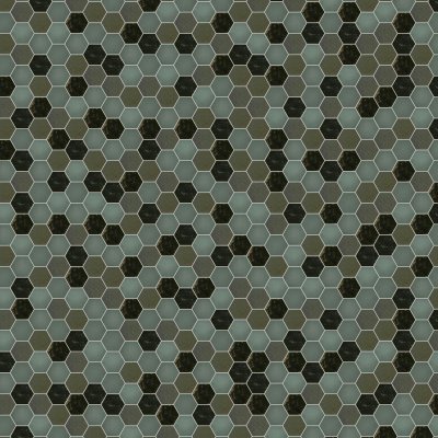 Qualis Ceramica Hamptons Collection Confetti Mosaic Green - 10.75" x 12.5"