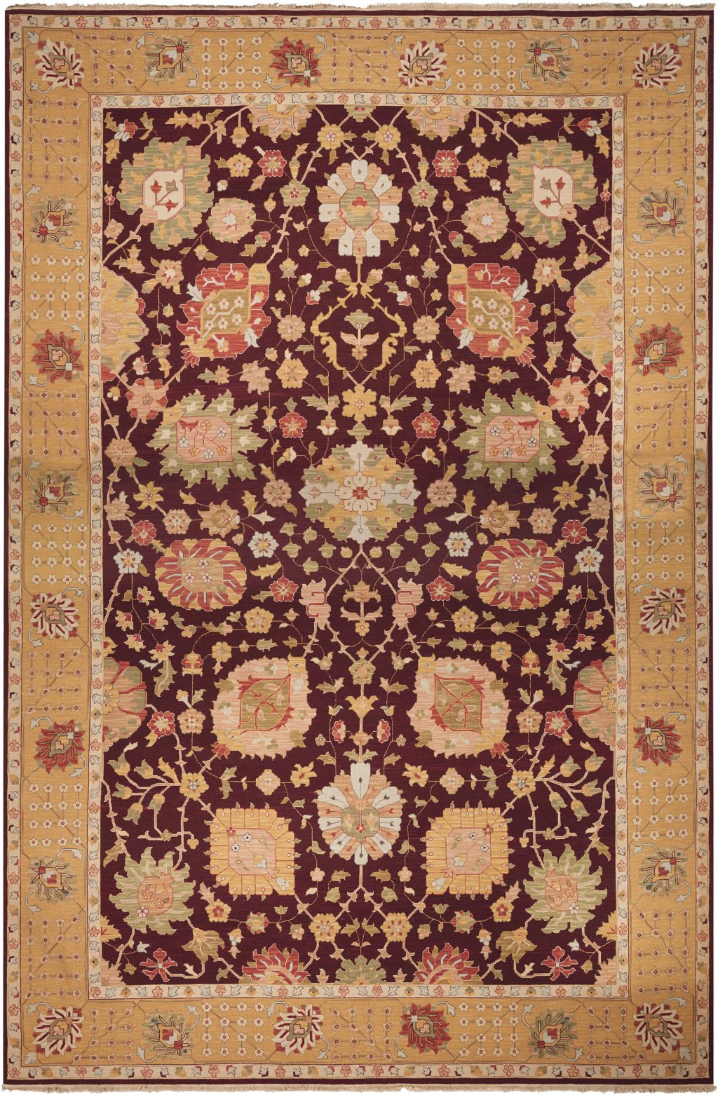 Nourison Home Nourison Nourmak S169 8'10" x 11'10" Burgundy Traditional Indoor Rug