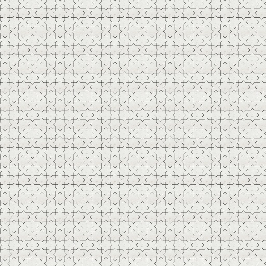 Qualis Ceramica Chelsea Collection 3"x3" Cross & Star Beige Marble