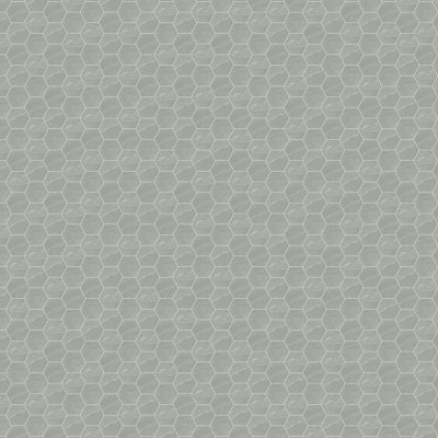 Qualis Ceramica Nord 6 Hex Palladium - 10,5" x 12"