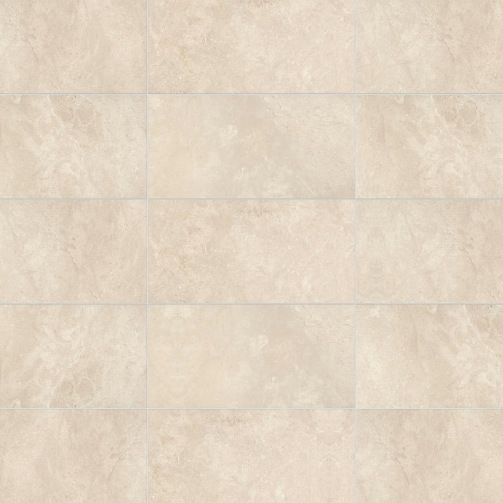 Daltile Affinity Cream, Rectangle, 12X24, Matte - Cream