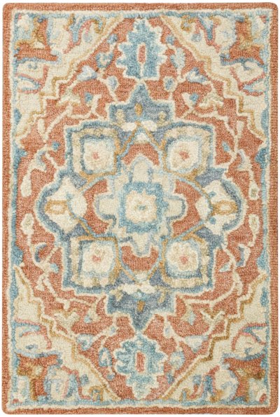 Nourison Home Nourison Maison MSO06 9'9" x 13'9" Rust Ivory Vintage Indoor Rug - 2' x 3'