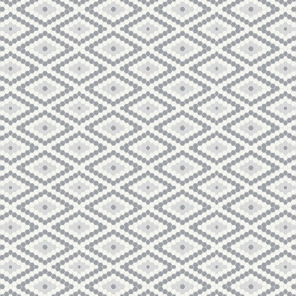 Qualis Ceramica Traditions Afternoon Blend Diamond Matt Mosaic - Blue