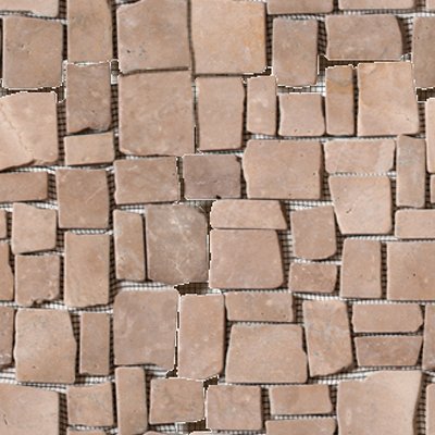 Qualis Ceramica Riviera Tileworks Chelsea Cappuccino Cubic Marble Opus Interlocking Mosaic - 12" x 12"
