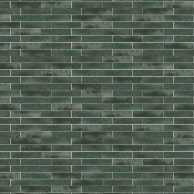 Qualis Ceramica Manhattan Uptown Teal 2X9 - Alternating 1/3