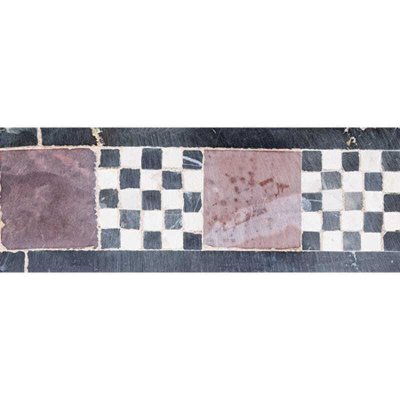 Marble Systems Check & Block Honed Limestone Border Tiles 3x8 - Check & Block - 3" x 8" x 1/2"
