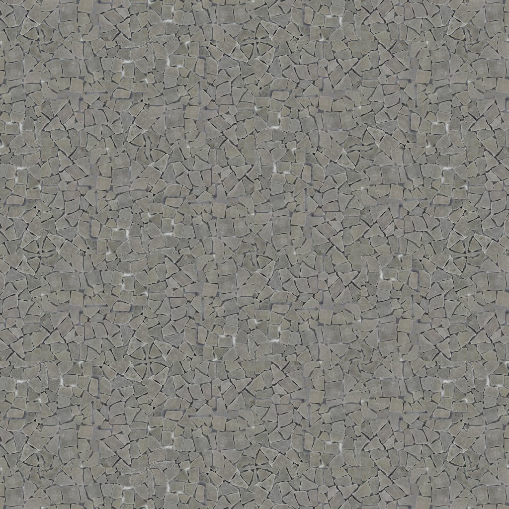 Qualis Ceramica Riviera Tileworks Chelsea Grey Reconstituted Mini Opus Stone Interlocking Mosaic Sheet
